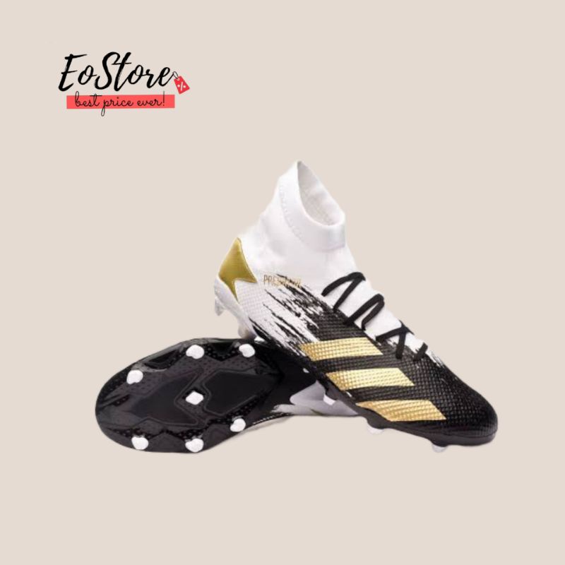 Adidas Predator 20.3 FG White/Gold/Black Sepatu Sepakbola