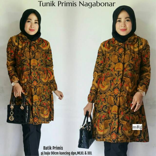 63+ Model Baju Batik Tunik HD