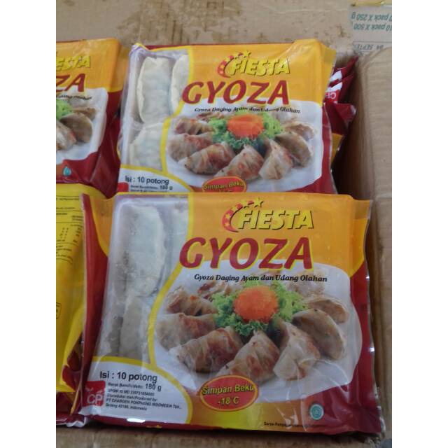 

Pangsit ayam udang FIESTA GYOZA 180gr