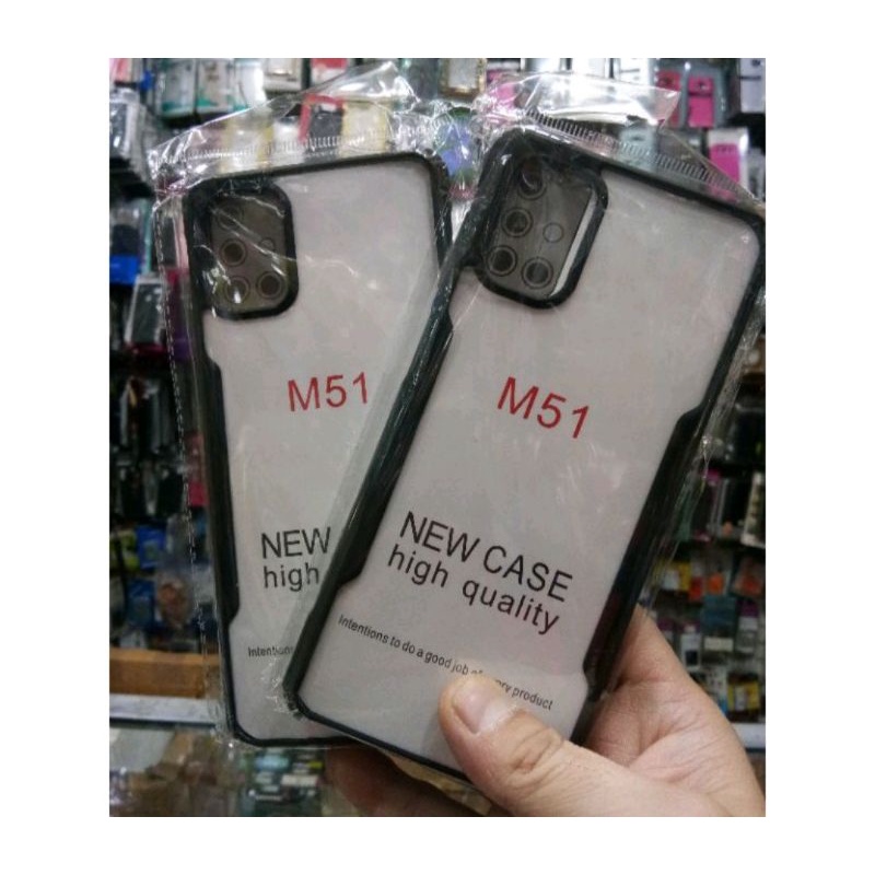 Softcase Clear Armor Bumper Samsung Galaxy M51 New