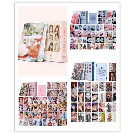 54pcs / box Kartu Foto TWICE 2021 Taste of Love MORE &amp; MORE Eyes Model Terbuka