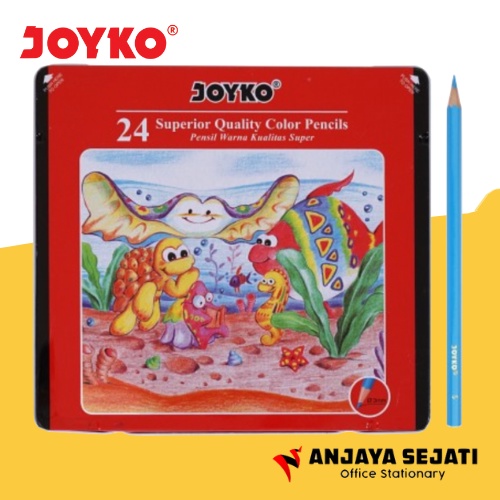 

Pensil Warna Joyko | Pensil Gambar Kaleng 24 Warna - 24TC