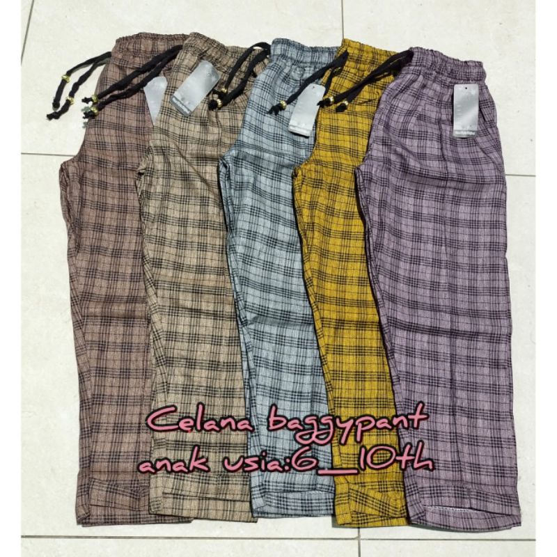 CELANA BAGGY PANTS ANAK:6-8 Thn