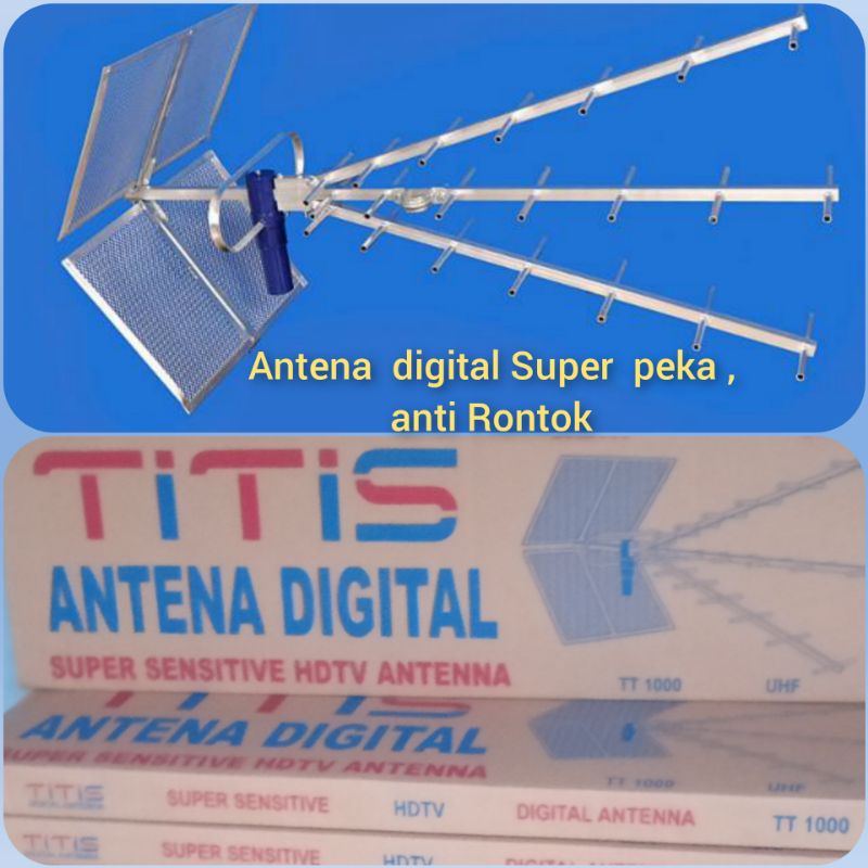 Jual Antena TV Analog / Digital Titis TT1000 Super Sensitif Super Peka