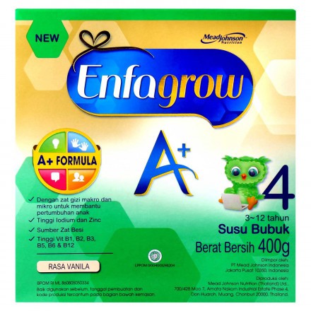 Enfagrow A+ 4 400gr Vanilla