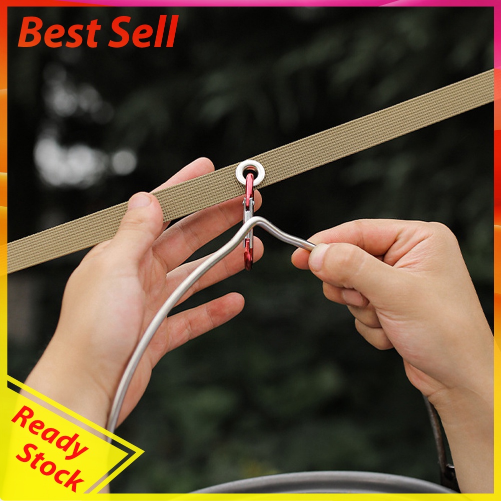 Tent Canopy Hang Lanyard Clothesline Outdoor Camping Hiking Rope w/ Buckle