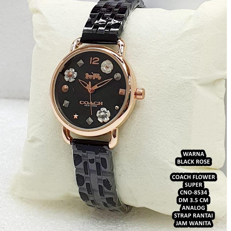 Harga Murah.. ( BISA COD ) JAM TANGAN WANITA COACH FLOWER CNO-8534