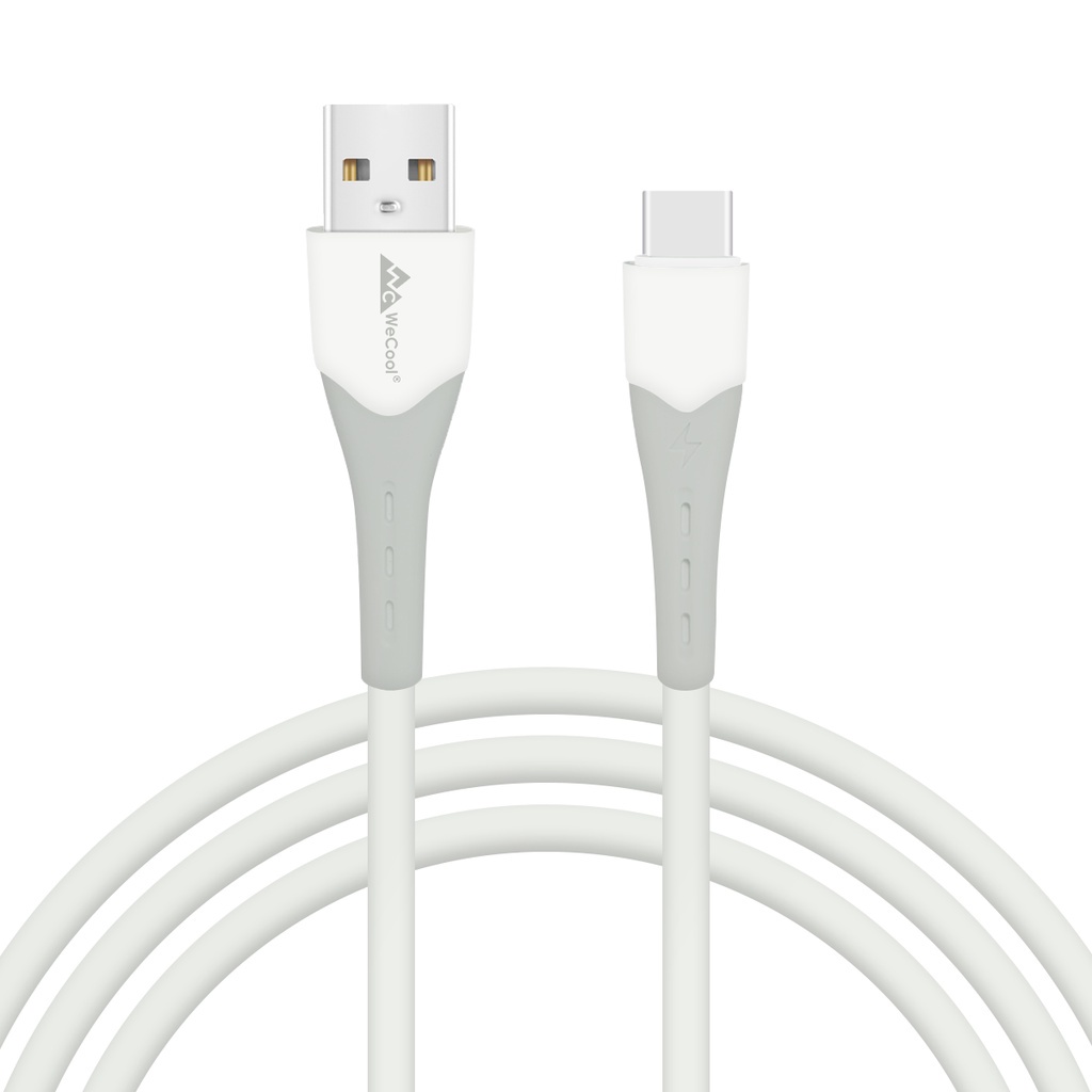 Wecool Kabel Pengisian USB Pengisi Daya Cepat 1M Pengisi Daya Cepat Kompatibel dengan Micro USB Tipe C/Lightning