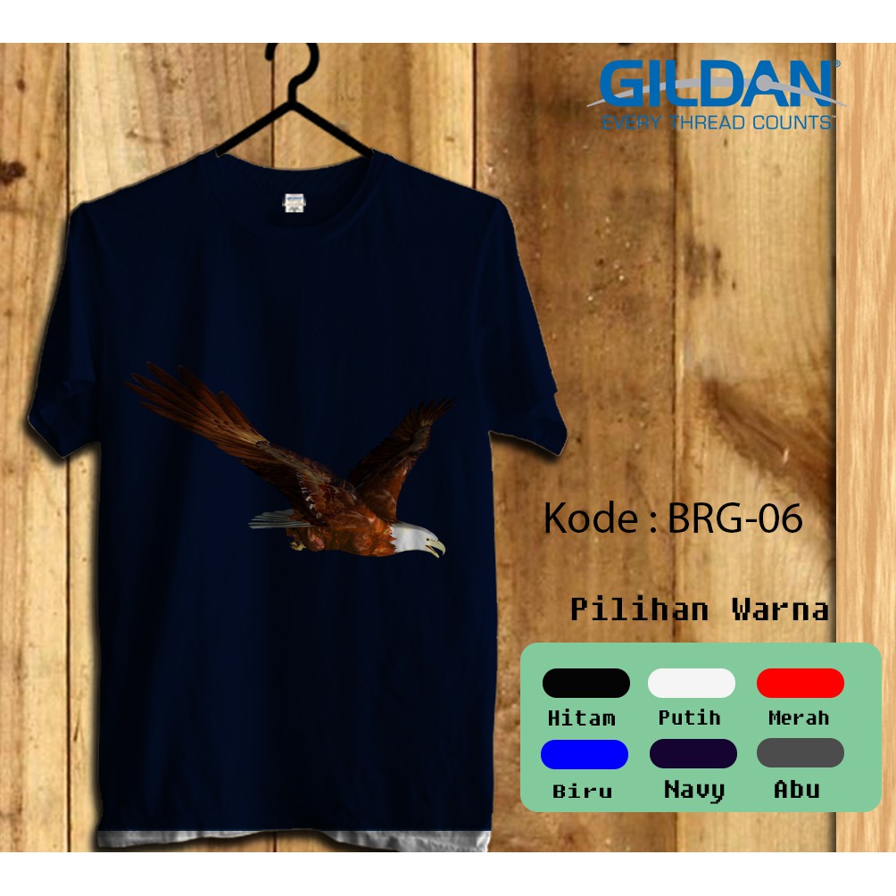 Kaos Gildan Softstyle - Animal, Hewan bersayap, Burung Elang