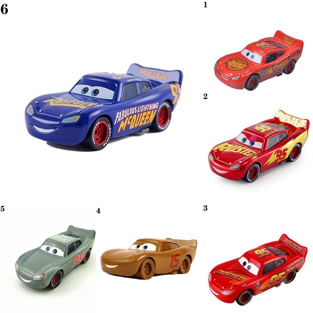 3 Mainan Mobil Diecast Lightning McQueen Bahan Metal Alloy Skala 1: 55