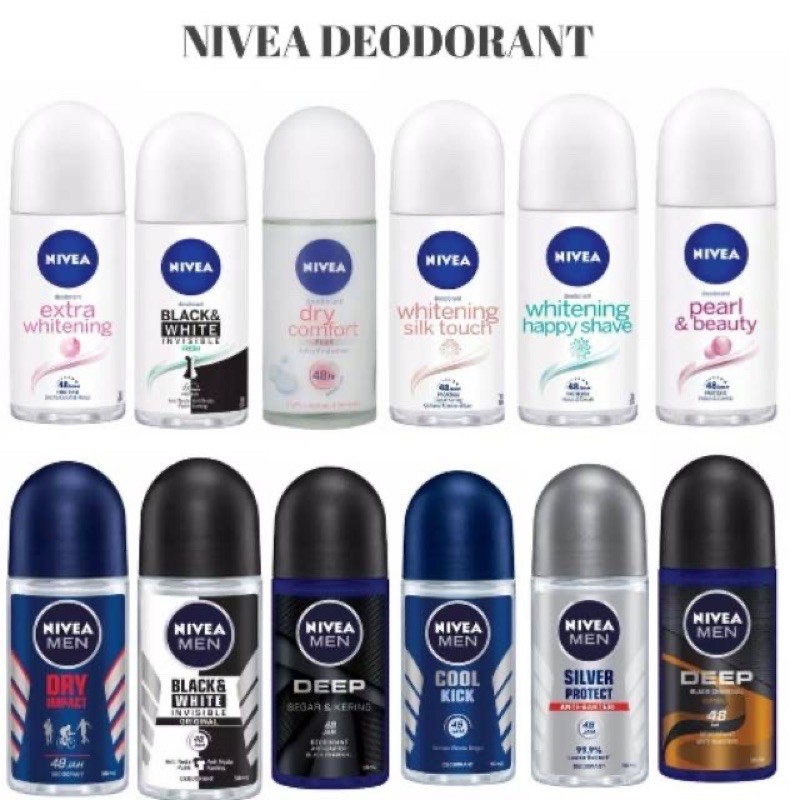 NIVEA Deodorant Roll On Woman And Man - Part II by Ailin Kosmetik