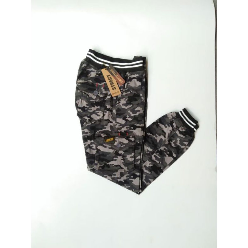 Celana jogger  pria Loreng keren