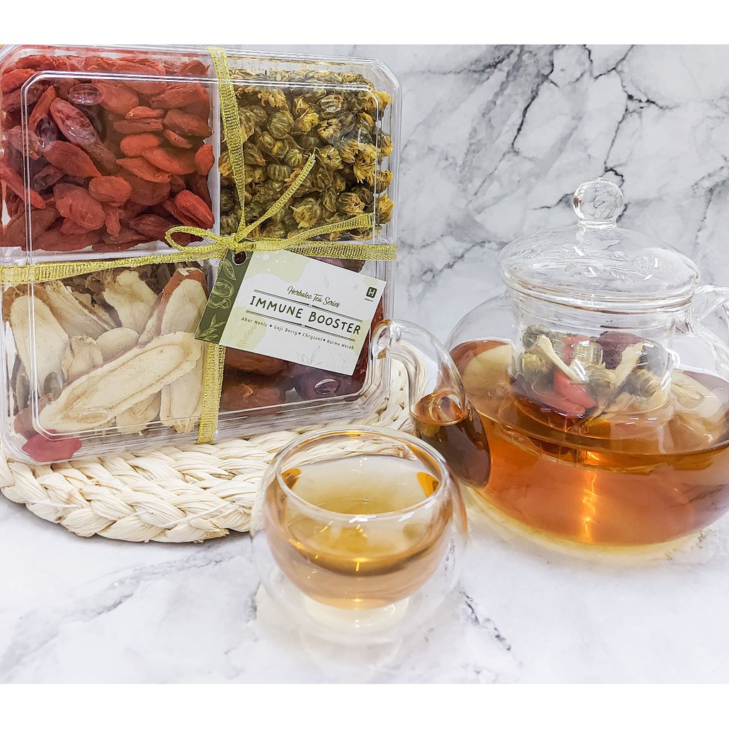 

Herbaleo Immune Booster Tea Chrysanthemum + Goji Berry + Akar Manis + Red Dates 160g Menambah Energi