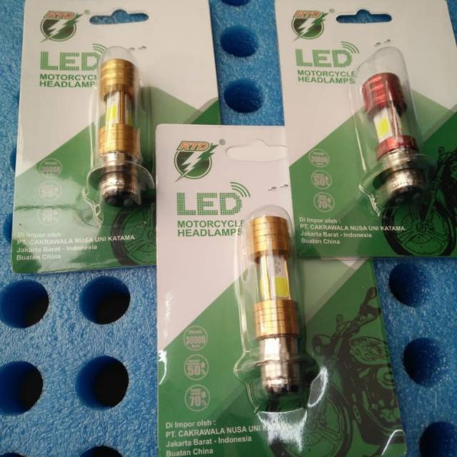 Lampu Depan LED 3 sisi motor matic dan bebek