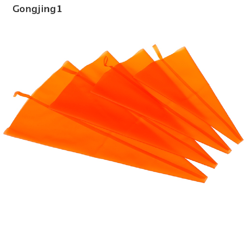 Gongjing1 Kantong Piping Bag Silikon Reusable Untuk Dekorasi Kue / Cupcake DIY