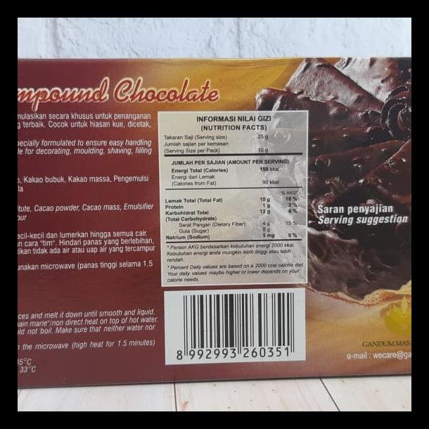 

Colatta Dark Compound 250 Gr Coklat Hitam Compound Collata