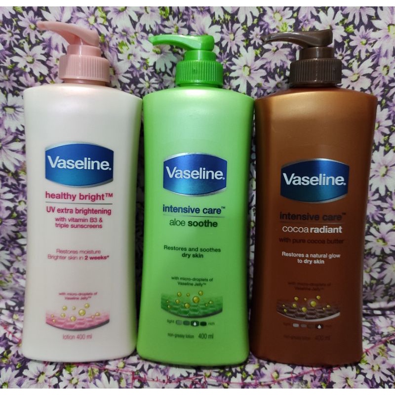 Jual Hand Body Lotion Vaseline Healthy Bright / Cocoa Radiant / Soothe