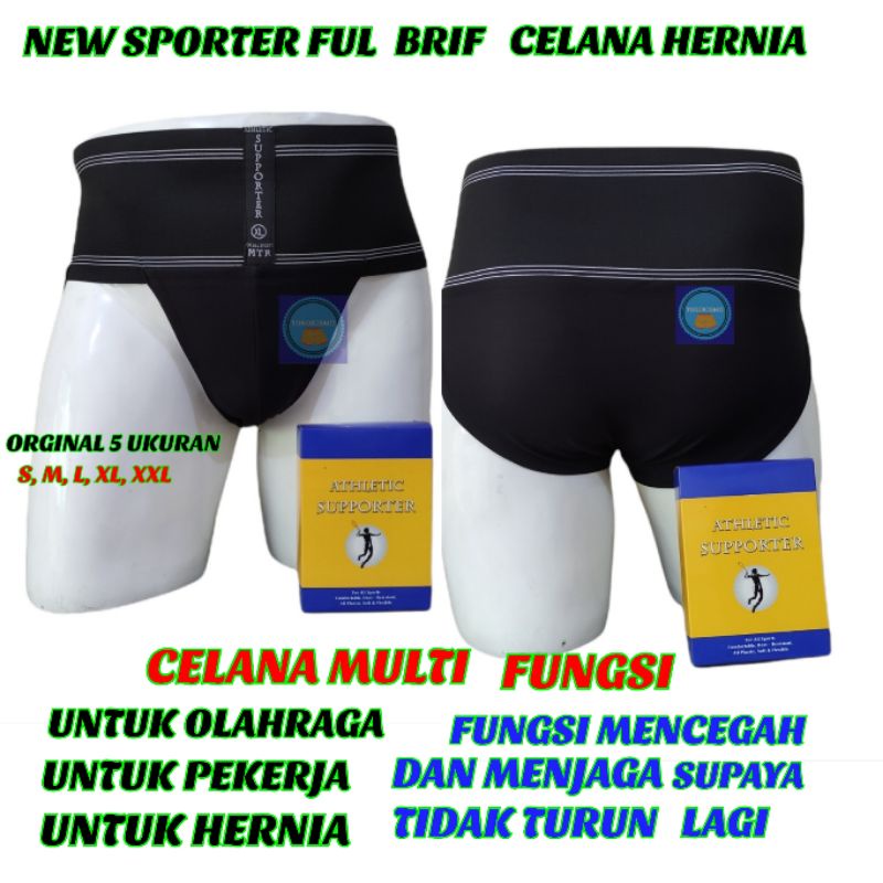 NEW FULL BRIEF SUPPORTER UNTUK PEKERJA BERAT FUNGSI MENCEGAH TURUN BERO/CELANA HERNIA DEWASA/CELANA HERNIA DEWASA/CELANA MULTI FUNGSI