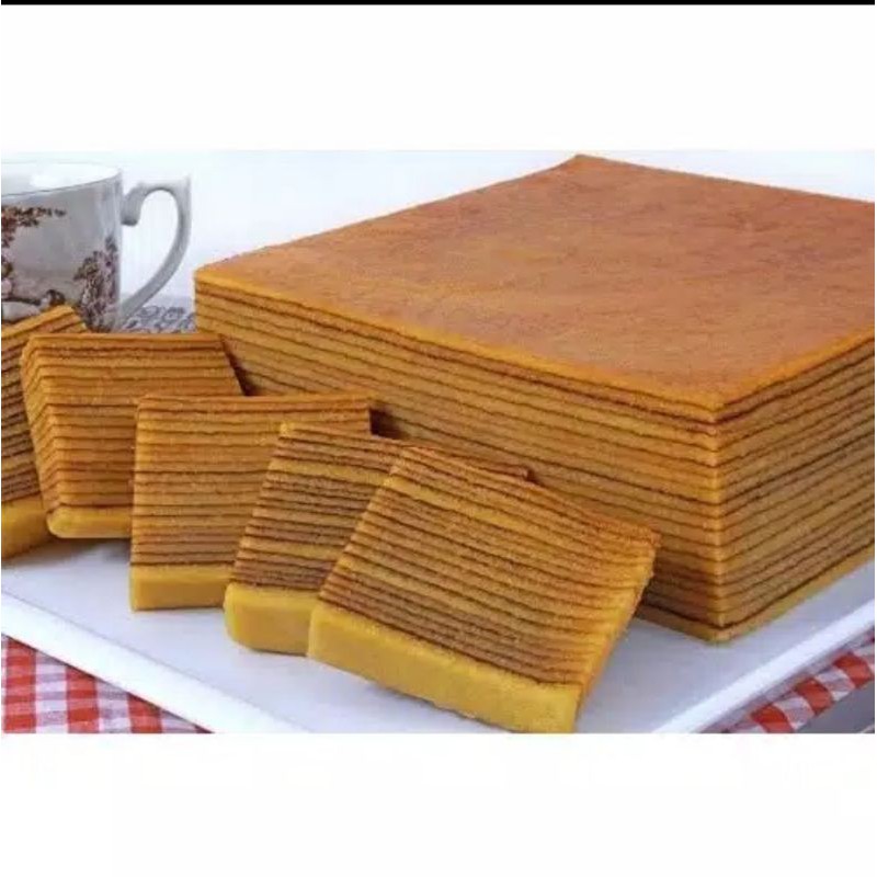 

LEGITA CAKES Kue Lapis Legit MOKA 10x20cm Khas Pontianak