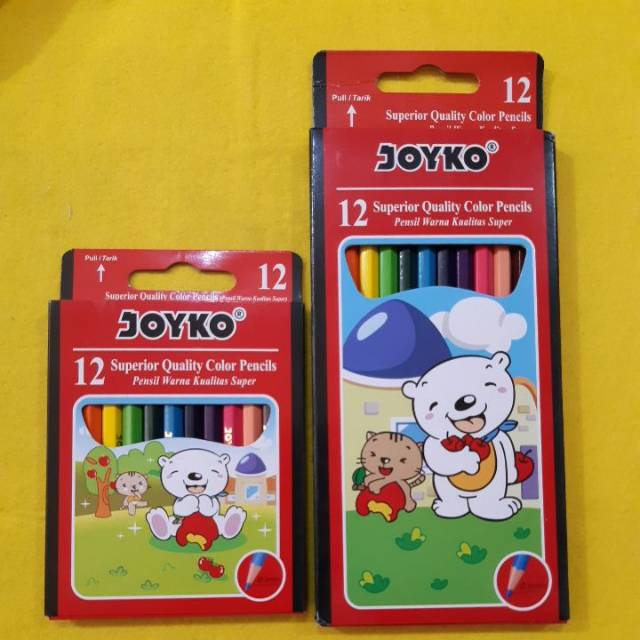 

Pensil warna joyko 12 colours / cat kayu