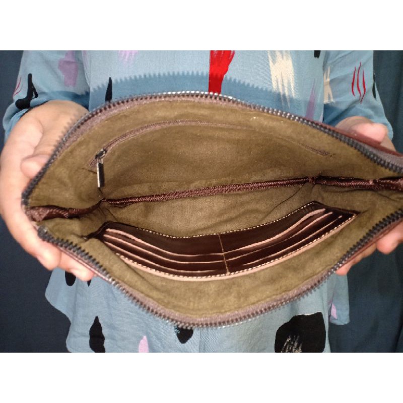 Handbag Pria Wanita Kulit Sapi Asli