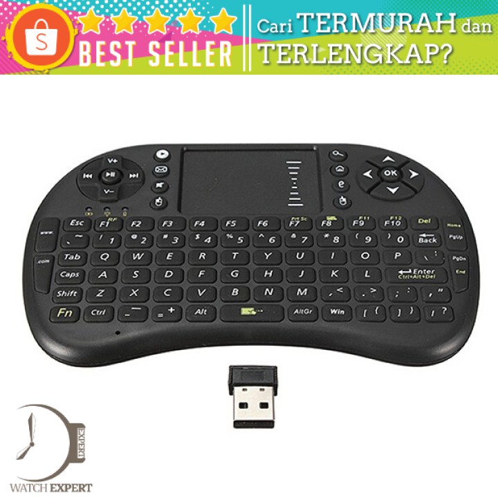 Mini Keyboard Wireless Untuk PC, Laptop, Smart TV dan Perangkat Lainnya