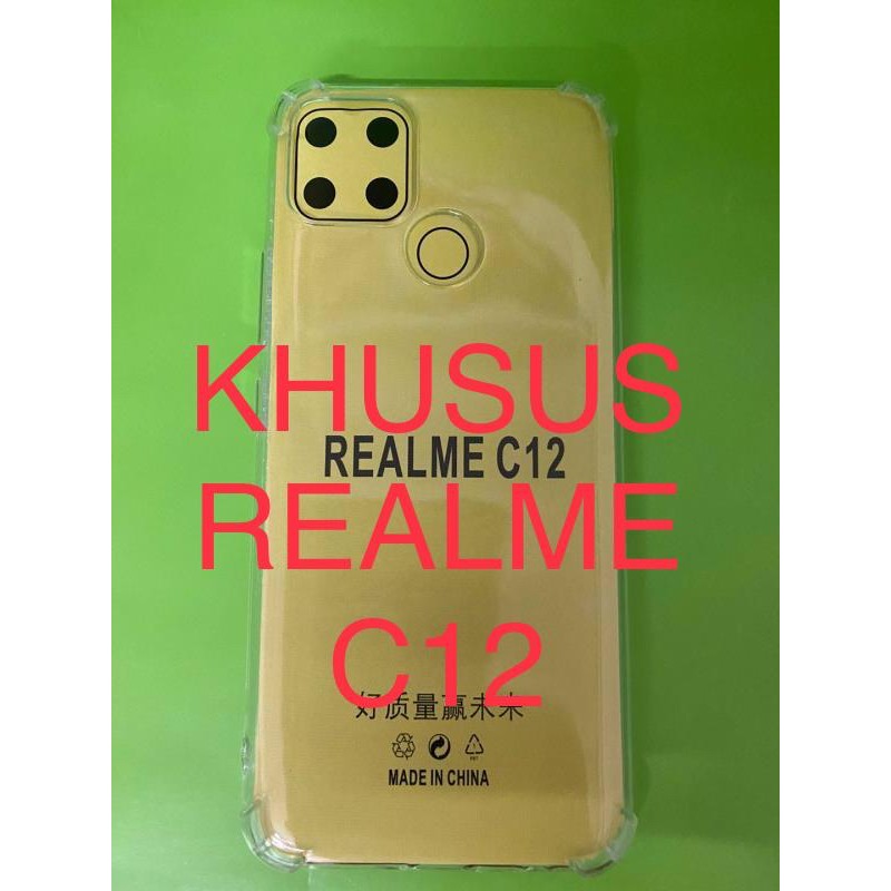 SOFT CASE SILIKONE ANTI CRACK BENING REALME C12 HARGA GROSIR