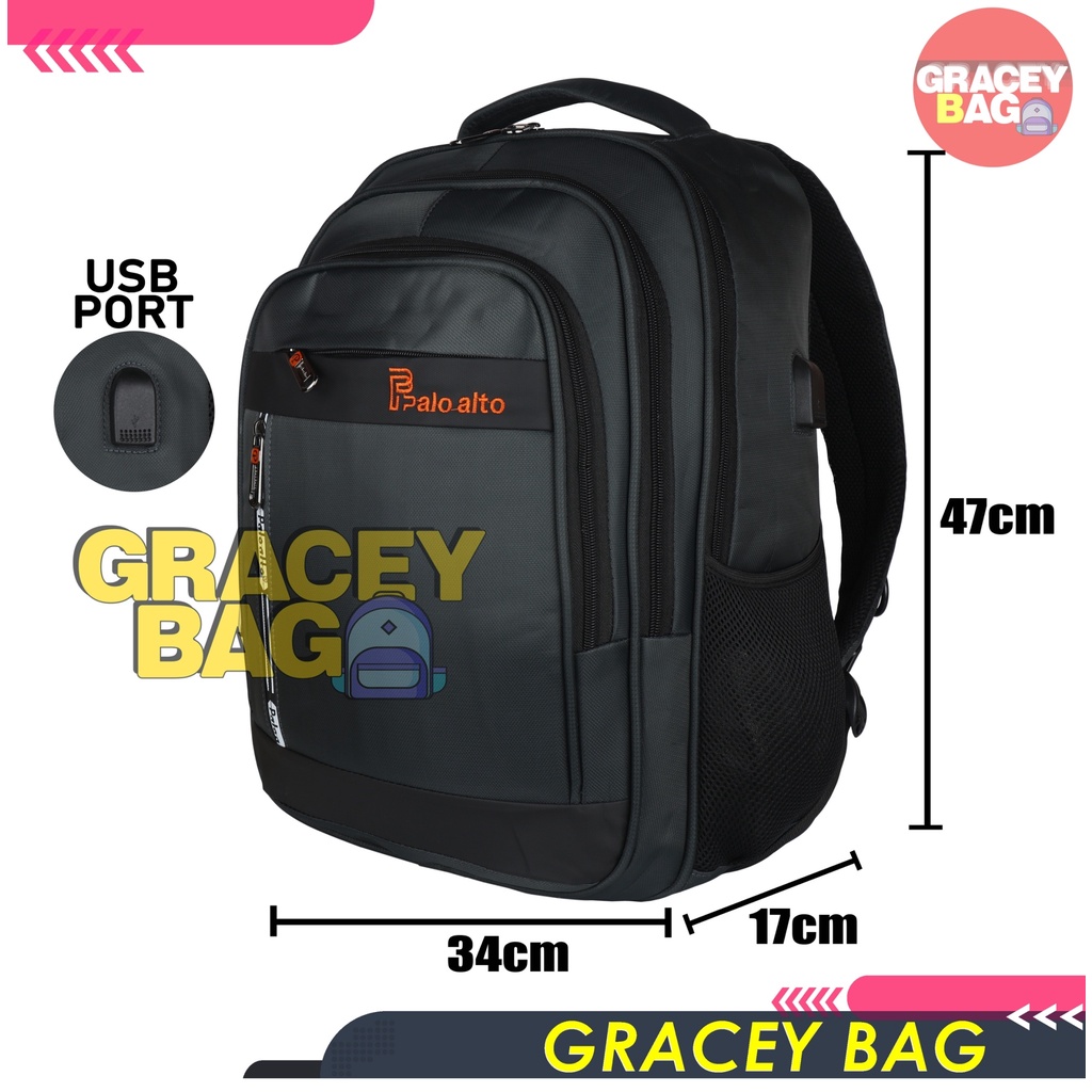 GB-91236 Tas Ransel Laptop Paloalto 18&quot; + USB Port