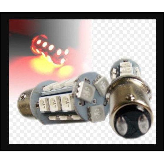 Led Rem 2 Kaki Blitz 18 Led Bayonet Kedip Strobo Lampu Lamp