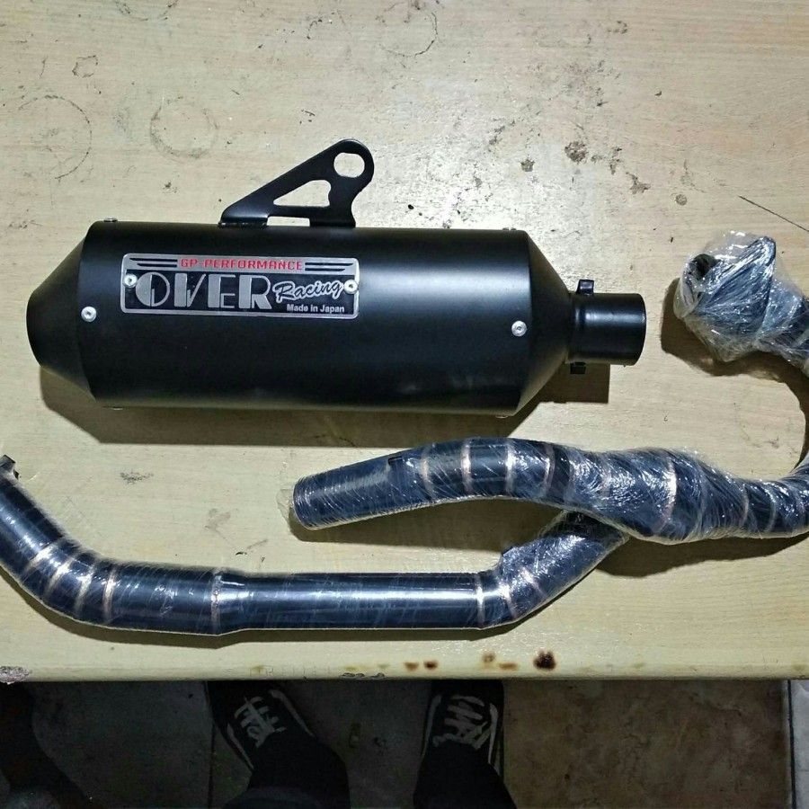 KNALPOT RACING OVER JAPAN BLACK SERIES KLX150 S L BFSE CRF150 DTRACKER muraaahhh