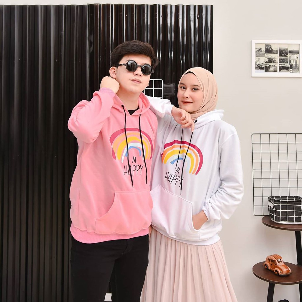 HOODIE HAPPY RAINBOW PRIA DAN WANITA