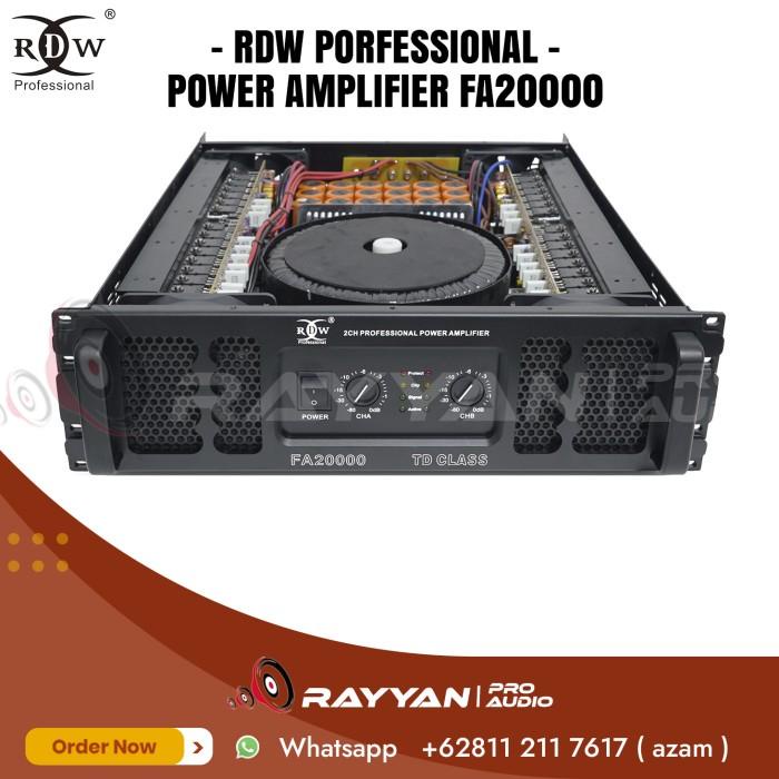 power amplifier fa20000 / fa 20000 rdw professional