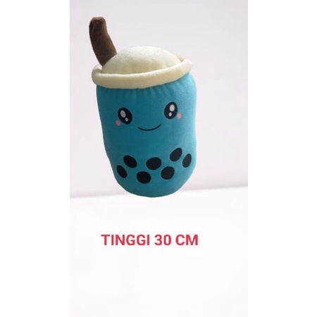 Boneka Boba Cangkir Milk Tea Tinggi 30cm Berlabel SNI