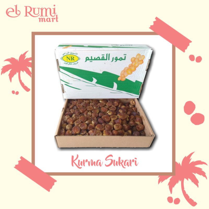 

KURMA BASAH SUKARI 1 DUS 3 KILOGRAM