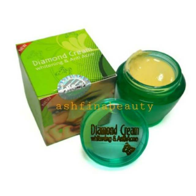 CREAM DIAMOND WHITENING &amp; ANTI ACNE KWALITAS SUPER LUSINAN