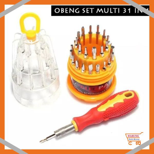 COD JUAL OBENG SET REPARASI 31 IN 1 MULTIFUNGSI LENGKAP EDC TOOLS KIT SET PC HP KUALITAS TERBAIK A15