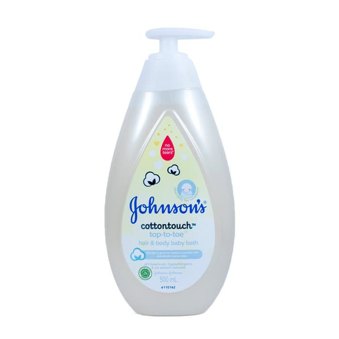 Sabun Shampoo Bayi Johnson's Baby Cotton Touch Top To Toe Bath 500ml Pump