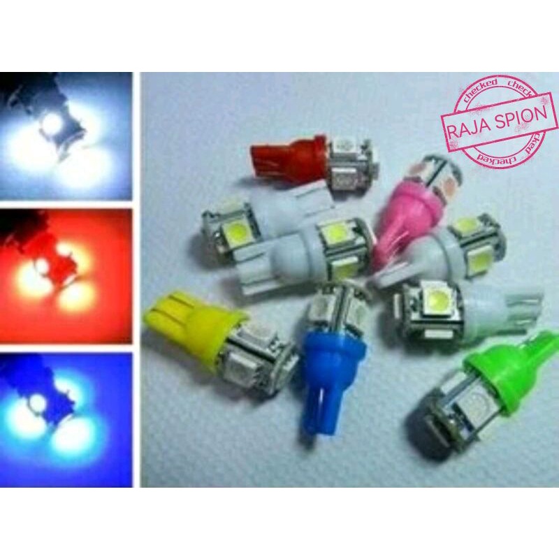 Lampu led jagung/T10 senja kota/sein 5mata/sein 5 titik mobil sepeda motor