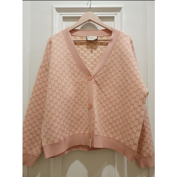 buttonscarves PL casual cardigan pink XL
