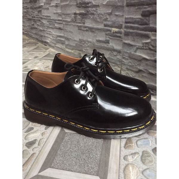 RAJIB - Sepatu Oxford Pria | 3 Hole kulit GLOSSY