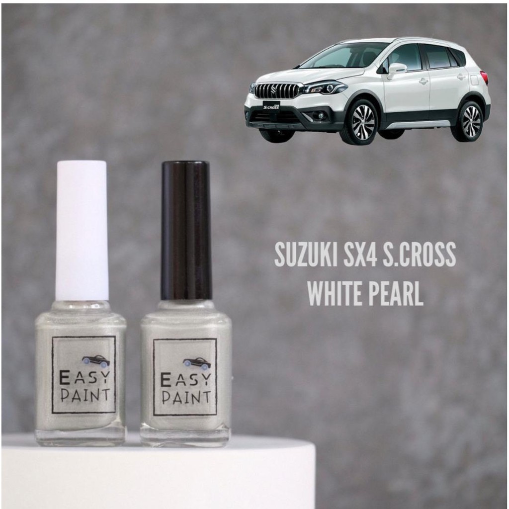 Cat Oles White Pearl Suzuki SX4 SCross s cross putih mutiara