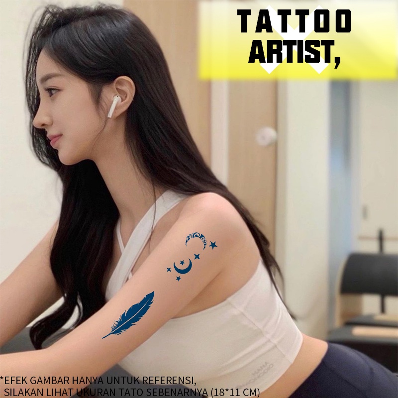 【TATTOO ARTIST,】tato tahan air，Stiker Tato Fruit Ink，15 hari tato temporer anti air,tato temporer tahan lama 15 hari tato temporer anti air /tato jus/Tato temporer tahan air 3D