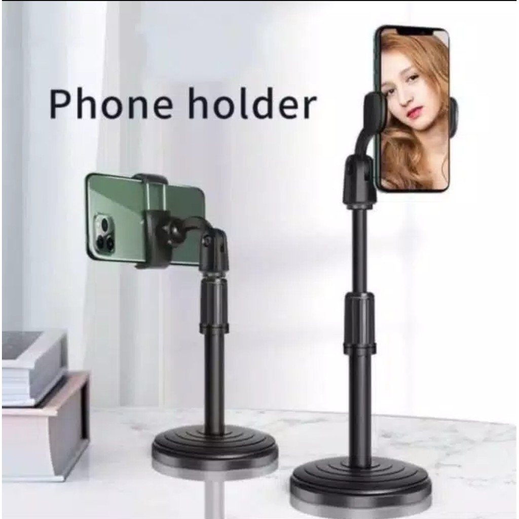 Liftable Phone Stand Holder hp dudukan handphone standing meja lazypod