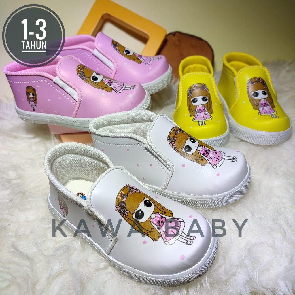 Sepatu anak perempuan 1 2 3 tahun LOLI DONO 3 pilihan warna