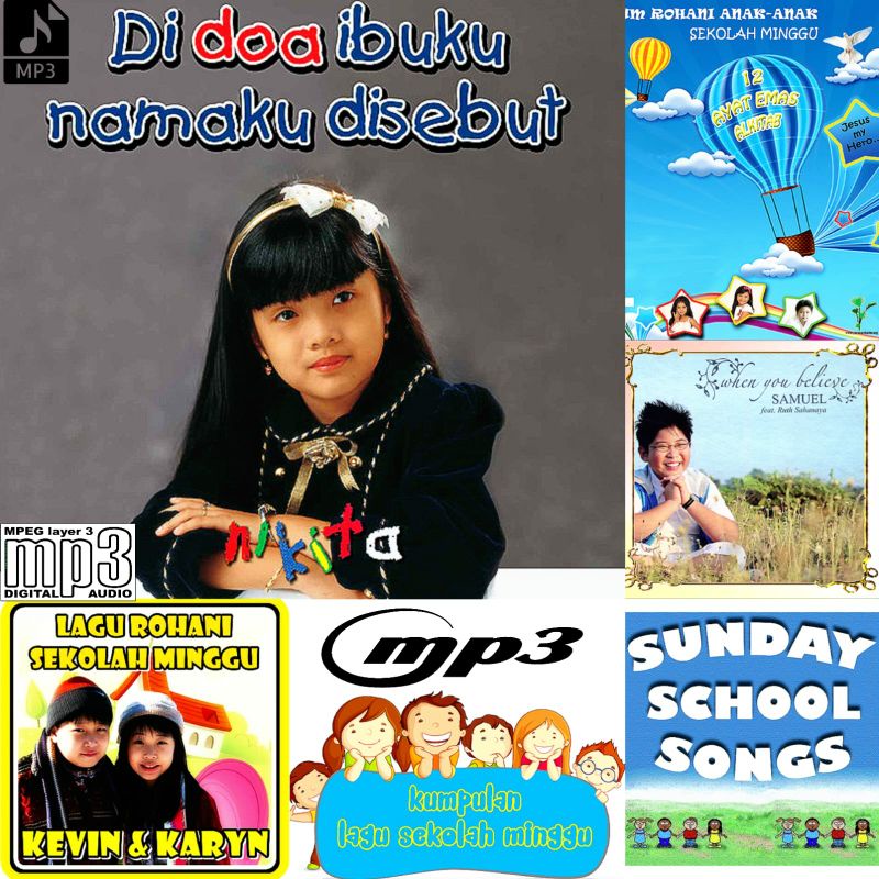 Kaset Mp3 Audio Mobil Best Quality Original Lagu Rohani Anak Sekolah Minggu Terlaris-Lagu Anak Sekol