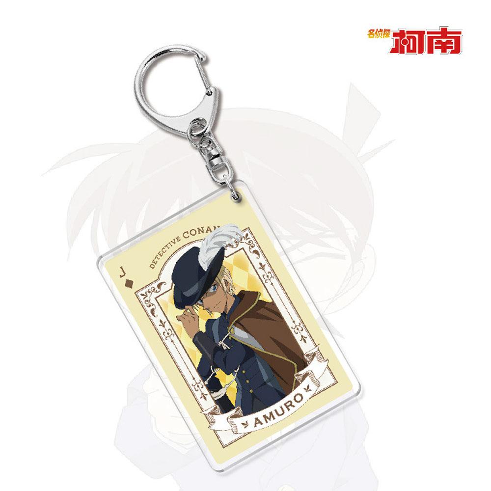 Quinton Conan Gantungan Kunci Liontin Hadiah Miniatur Detektif Conan Scultures Darah Panas Anime Key Ring