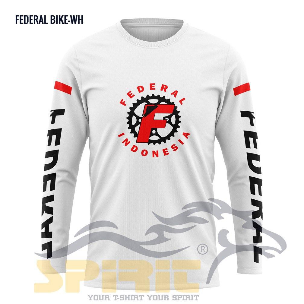 [BERGARANSI] kaos distro federal sepedaan pria wanita