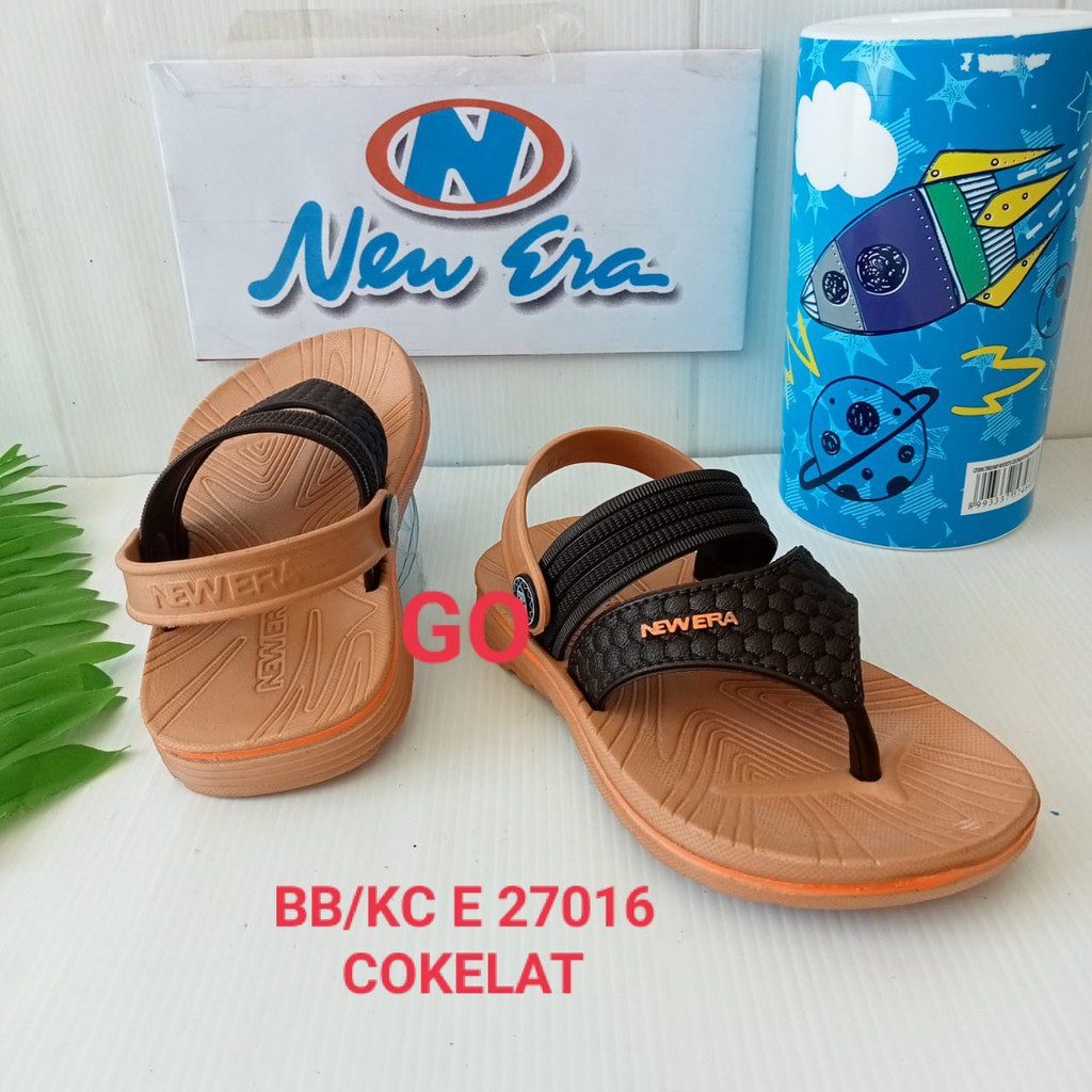 gof  NEW ERA BB/KC E 27016 Sandal Japit Anak Laki Laki Tali Belakang Karet Original