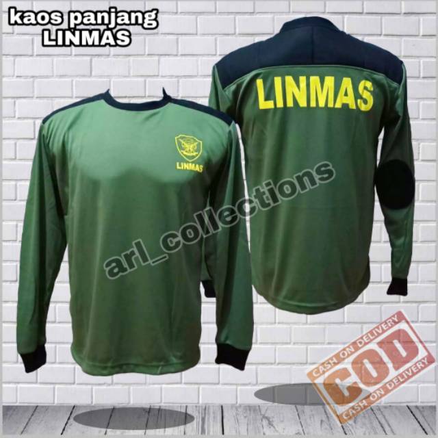 KAOS PANJANG LINMAS/kaos deker hansip pria dan wanita/kaos lapangan linmas