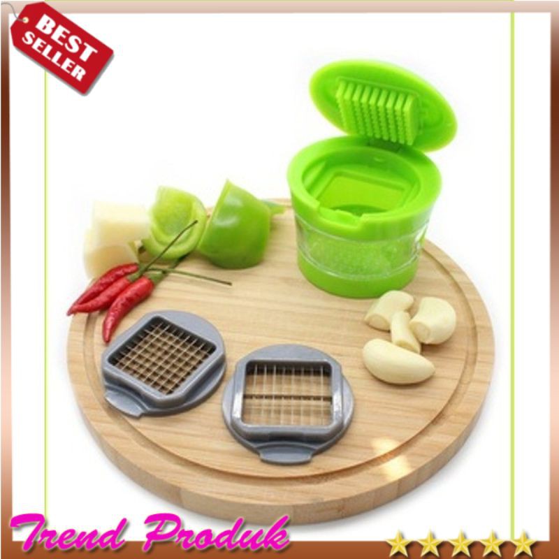 [BAYAR DI TEMPAT] Peralatan Dapur & Alat Masak Alat Pengiris Bawang Garlic Chopper Pemotong Bawang